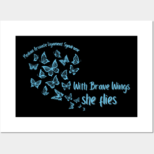 With Brave Wings, She Flies (MALS) Posters and Art